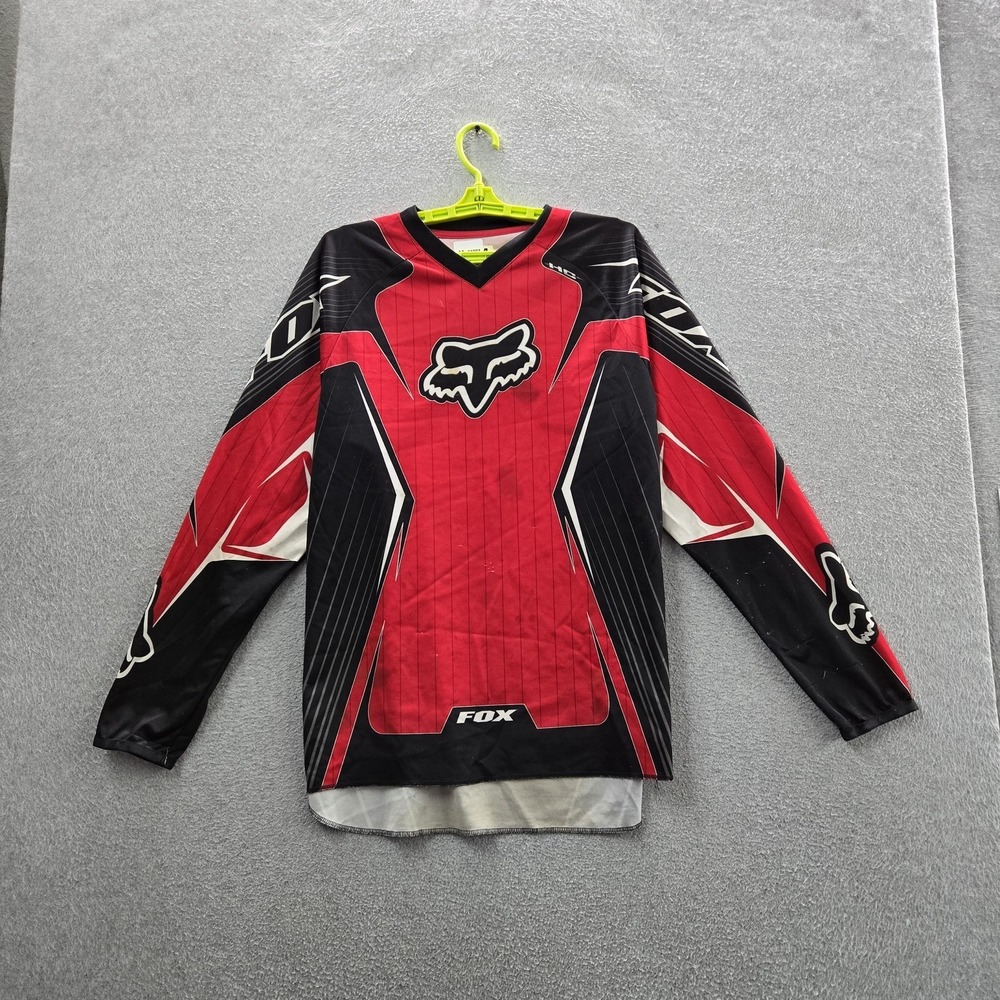 VINTAGE Fox Men Jersey M Red Graphic‎ Motocross